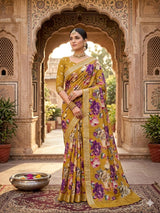 KcPc Traditional Pure Chiffon Sarees for Every Occasion OPS