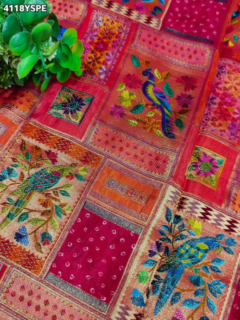 KcPc Luxury Banarasi Designer Saree with Heavy Embroidery Work