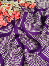 KcPc Premium Creap Silk Saree with Traditional Bandhani StyleBAL