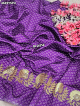 KcPc Premium Creap Silk Saree with Traditional Bandhani StyleBAL
