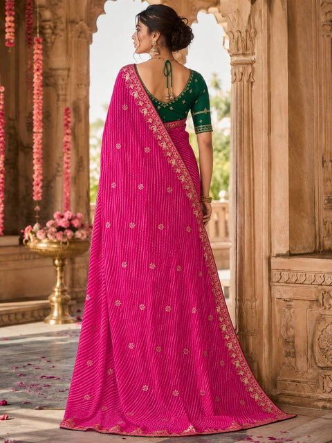 KcPc Traditional Georgette Leheriya Saree Collection