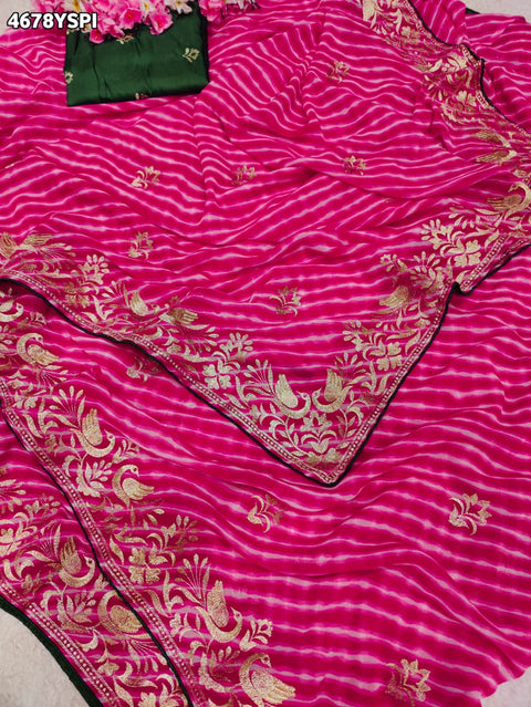 KcPc Traditional Georgette Leheriya Saree Collection