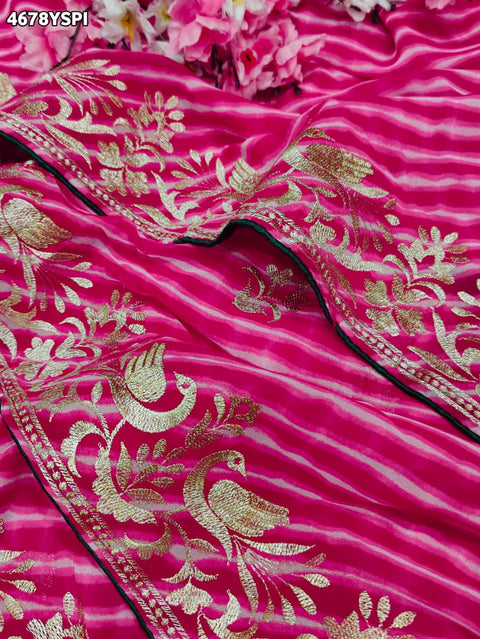 KcPc Traditional Georgette Leheriya Saree Collection