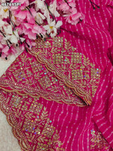 KcPc Designer Georgette Sarees with Embroidery Work GAS