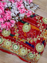 KcPc Premium Georgette Pila Chunri for Traditional Wear AJM