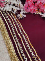 Buy GeorgetteSaree Traditional Stle With Gota Patti Work KcPc 