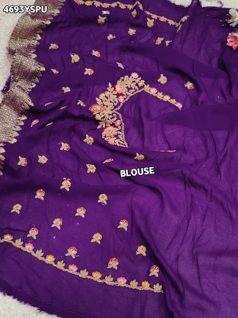 KcPc Premium Georgette Banarasi Festive Wear Sarees   TUF