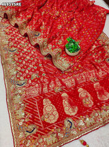 KcPc Luxury Georgette Saree with Heavy EmbroideryTUF