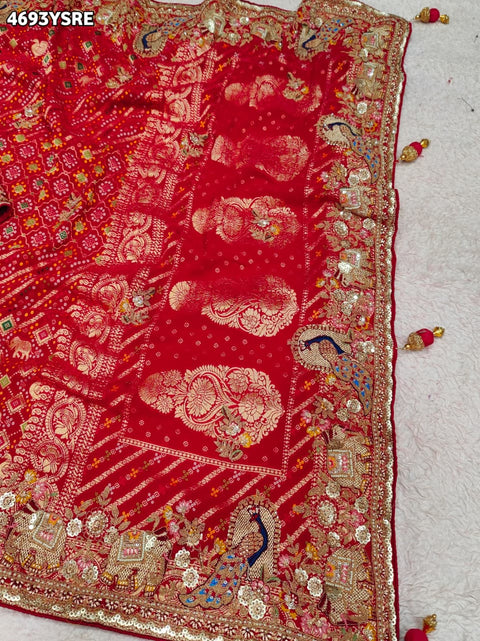 KcPc Luxury Georgette Saree with Heavy Embroidery    TUF