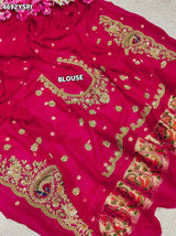 KcPc Premium Georgette Kalamkari Festive Wear SareesTUF