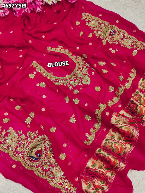 KcPc Premium Georgette Kalamkari Festive Wear Sarees    TUF