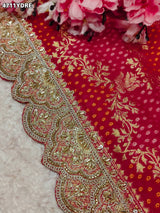 KcPc Designer Banarasi Style Dupatta with Heavy EmbroideryTUF