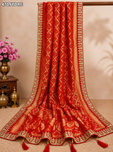 KcPc Royal Khaddi Georgette Embroidered Banarasi DupattaSAS