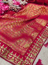 KcPc New Khaddi Georgette Embroidery Heavy Bandhani DupattaSAS