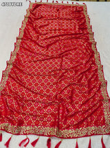KcPc Premium Khaddi Georgette Dupatta with Heavy EmbroiderySAS
