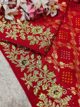 KcPc Premium Khaddi Georgette Dupatta with Heavy EmbroiderySAS