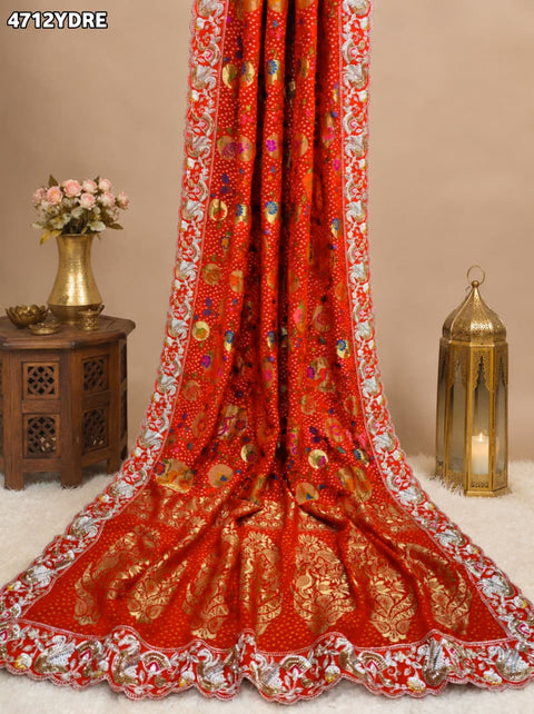 KcPc Khaddi Georgette Meenakari Style Wth Embroidery Work Dupatta