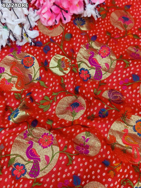 KcPc Khaddi Georgette Meenakari Style Wth Embroidery Work Dupatta