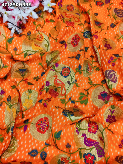 KcPc New Khaddi Georgette Meenakari Style Wth Embroidery Work Dupatta