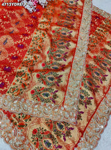 KcPc Letest Khaddi Georgette Embroidery Heavy Border Work DupattaTUF