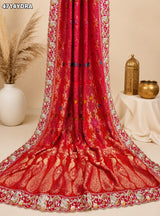 KcPc Letest Khaddi Georgette kalamkari Style With Embroidery Work DupattaTUF