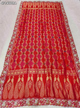 KcPc Letest Khaddi Georgette kalamkari Style With Embroidery Work DupattaTUF