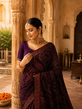 KcPc Premium Kashida Stone Work Sarees for WomenSHD