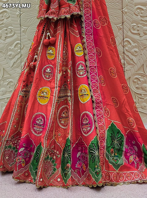 KcPc Premium Festive Wear Crepe Silk Lehengas