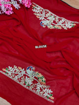 KcPc Georgette Saree with Handcrafted Gotapatti Work KDN
