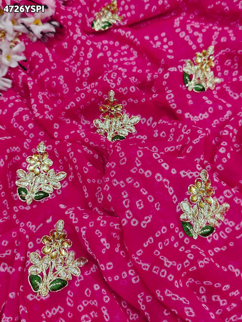KcPc Luxury Georgette Bandhani Saree Collection    KDN