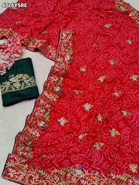 KcPc Premium Gotapatti Handwork Georgette Sarees    KDN
