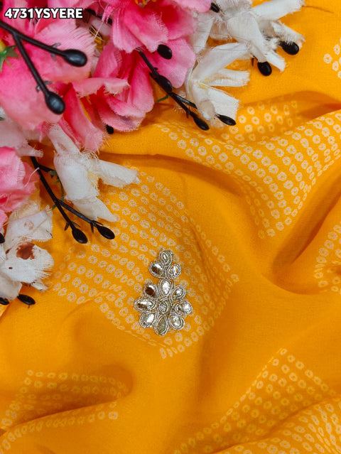KcPc Georgette Sarees with Traditional Gotapatti  KDN