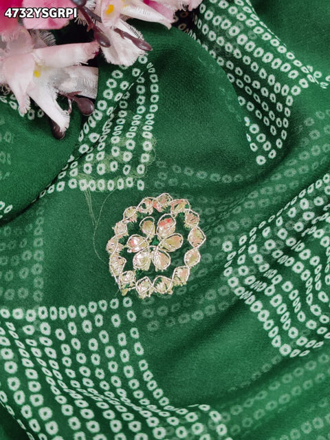 KcPc Premium Georgette Bandhani Festive Wear Sarees KDN