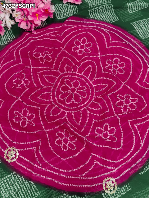 KcPc Premium Georgette Bandhani Festive Wear Sarees KDN