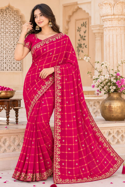 KcPc Premium Georgette Traditional Festive Wear Sarees  KGN