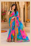 KcPc Premium Georgette Bandhani Festive Wear SareesKDN