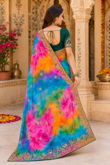 KcPc Premium Georgette Bandhani Festive Wear SareesKDN