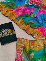 KcPc Premium Georgette Bandhani Festive Wear SareesKDN