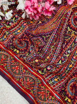 KcPc Premium Kashida Stone Work Sarees for WomenSHD