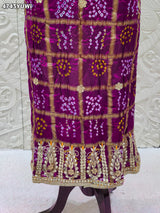 KcPc Premium Gaji Silk Bandhani Suit Set for Festive Wear JITEN