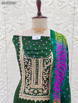 KcPc Traditional Bandhani Modal Silk Suit with DupattaJITEN