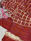 KcPc Traditional Semi Gaji Silk Bandhani Saree Online MSC