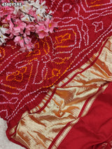 KcPc Premium Bandhani Style Semi Gaji Silk SareeMSC