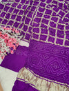 KcPc Royal Semi Gaji Silk Bandhani Saree for Festive WearMSC