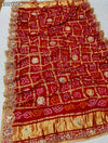 KcPc Traditional Gaji Silk Bandhani Chunri for Women MNL