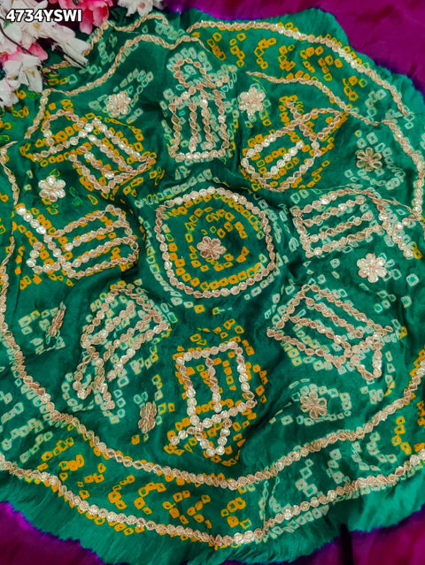 KcPc  Royal Gaji Silk Saree with Gota Patti Work  AMT