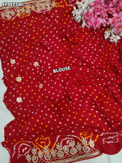 KcPc  Royal Gaji Silk Saree with Gota Patti Work  AMT