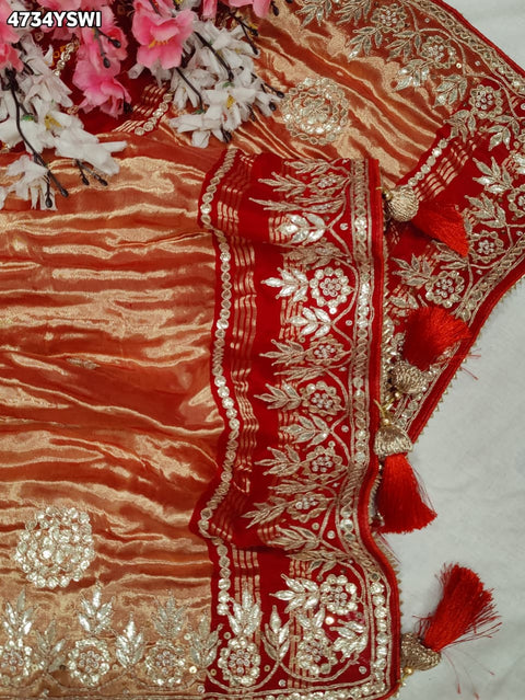 KcPc  Royal Gaji Silk Saree with Gota Patti Work  AMT