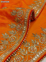 KcPc Premium Gaji Silk Bandhani Saree with Gota Patti WorkAMT