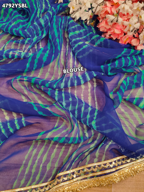 KcPc Designer Gotapatti Work Georgette Leheriya Saree   MHS